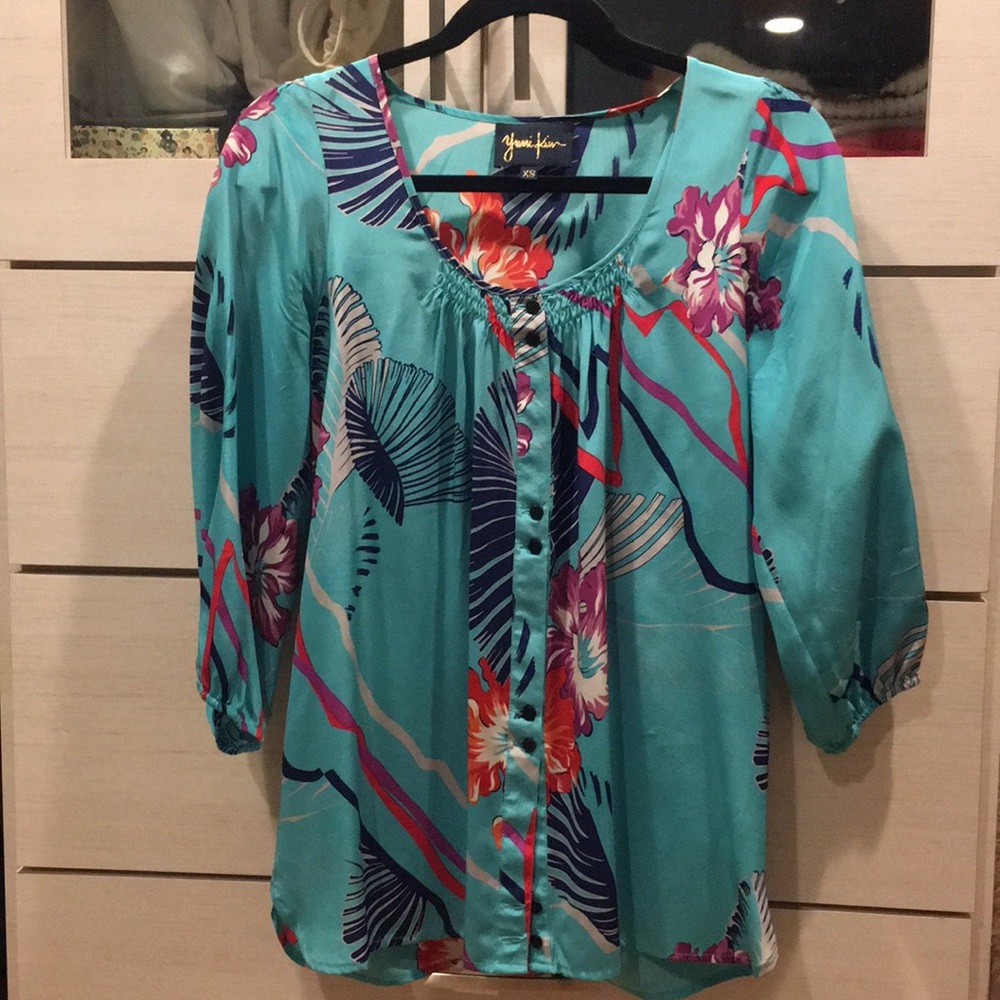 Yumi Kim 100% silk blouse XS